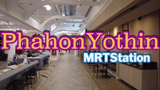 Inside  Phahon Yothin MRT Station  Bangkok City View [upl. by Dranreb]