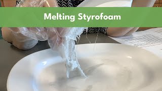 Melting Styrofoam  Science amp STEAM for Kids [upl. by Mannuela]