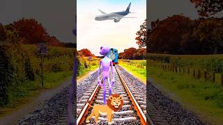 Dame to Cosita alien dance Vs Train driver And aroplan lion kids rema funny cartoon vfx [upl. by Yarled]