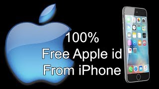 100 Free apple id from iPhone Without DebtCredit CardPayPal [upl. by Rutledge]