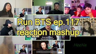 BTS Run BTS 달려라 방탄 ep117｜reaction mashup [upl. by Aileda]