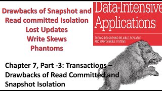 Chapter 7 Transactions  Part 3  Drawbacks of Read Committed and Snapshot Isolation [upl. by Araeic]