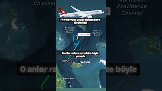 THY’nin dreamliner’ı İstanbulPanama seferinde Bahamalar’a divert etti aviation gokhanartancom [upl. by Olshausen]