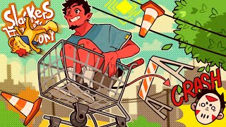 THIS BRUTAL RACING GAME IS ABSOLUTELY HILARIOUS  Slackers Carts Of Glory [upl. by Oderf392]