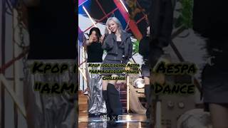 kpop idols doing Aespa quotArmageddonquot dance challenge ⭐aespa [upl. by Charmaine393]