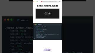 dark mode with html css javascript html css javascript programming frontend darkmode [upl. by Aniarrol347]