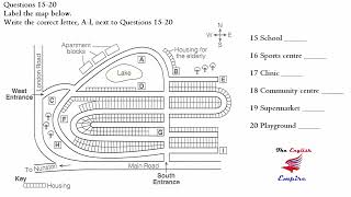 IELTS Listening Map with Answers and Script  New Housing Development  Nunston [upl. by Aztiram]