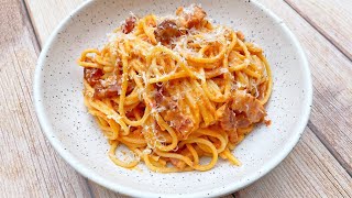 Pâtes carbonara à la tomate [upl. by Adnotal]