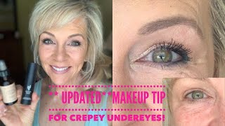 “UPDATED” Makeup Trick for Crepey Undereyes💋 [upl. by Osnofla]