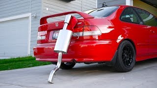 A Honda Civic Exhaust that People WANT to Hear  Yonaka Motorsports Catback [upl. by Tebasile837]