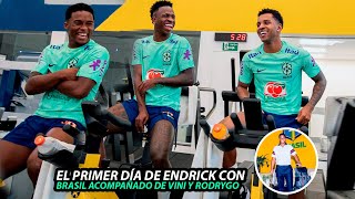 Así FUE el PRIMER DÍA de ENDRICK en la SELECCIÓN de BRASIL GRAN ENCUENTRO con VINICIUS y RODRYGO [upl. by Lashonda]