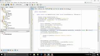 ClientServer Chatting Using UDP Protocol in JAVA [upl. by Asilej]