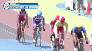 2017年 自転車男子 ケイリン2回戦 [upl. by Ahtamat229]