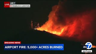 Airport Fire in OCs Trabuco Canyon was sparked by public works crews [upl. by Itin]