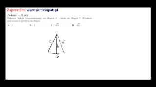 Podstawa trójkąta równoramiennego ma długość 6 a ramię ma długość 5 Wysokość [upl. by Ysnat]