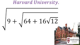 Harvard University Entrance Math Problem [upl. by Ahsital]