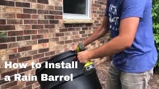 How to Install a Black MMSD Rain Barrel [upl. by Tomas]