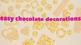 How to use CHOCOLATE TRANSFER SHEETS EASY FULL TUTORIAL for BEGINNERS with Its A Piece Of Cake [upl. by Elda]