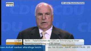 Helmut Kohl  Rede 20 Jahre Deutsche Einheit 1 [upl. by Nagud]