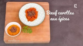 Recette  Boeuf carottes aux épices  La Maison des Maternelles LMDM [upl. by Anabelle328]