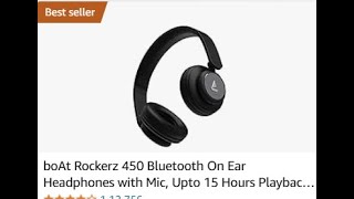 Unboxing of boAt Rockerz 450 Bluetooth On Ear Headphones with Mic [upl. by Hallsy]