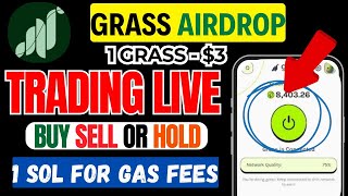 🚨Grass Airdrop Trading Live  Grass Token Claim Live  grass token listing price  💥grasstrading [upl. by Llemart288]