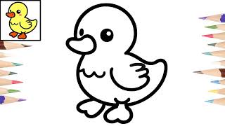 Como dibujar un PATO de forma fácil  How to draw a DUCK easy way [upl. by Healy]