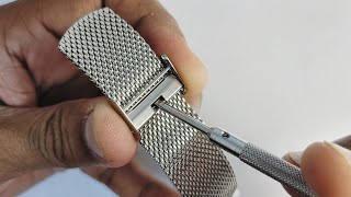 How To Adjust Mesh or Milanese Watch Band  4K Video [upl. by Bridwell]