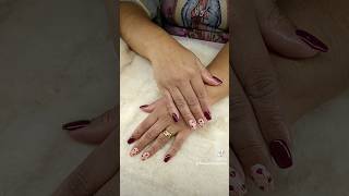 Remplissage remplissage remplissagegel geluv ongles fauxongles fleurs automne fallnailset [upl. by Sabsay974]