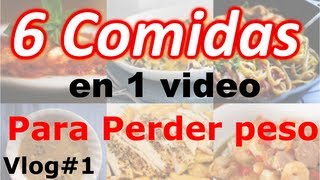 6 Comidas en 1 video Para bajar de peso  Días de entrenamiento [upl. by Ynohta]