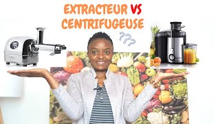 Extracteur de jus VS Centrifugeuse Quel est meilleur Mes conseils pour vos Jus 100 naturels [upl. by Anirac67]