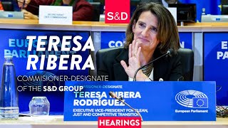 This happened at Teresa Ribera SampD CommissionerDesignate hearing [upl. by Mandle]