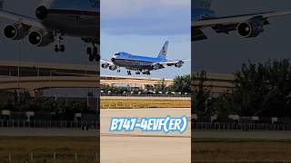 Iconic Cargolux Retro Boeing 747400 Touches Down at Miami Airport – Classic Beauty on Runway 9 [upl. by Ashwin382]