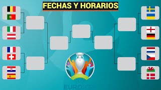 ASÍ se JUGARÁN los OCTAVOS DE FINAL en la EUROCOPA 2020 [upl. by Caresse]