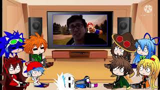 Fandoms react to Mario reacts to Nintendo memes part 2 by smg4 [upl. by Aivat]