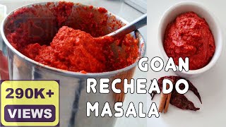 Goan Recheado Masala Recipe  Rechead Masala Goan Paste  Goan Recipes by Fatima [upl. by Oirobil]