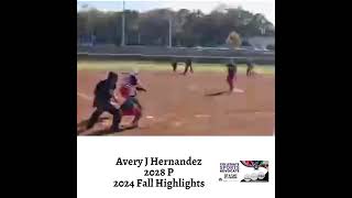 Avery J Hernandez 2028 P 2024 Fall Highlights [upl. by Airrej]