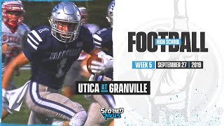 HS Football  Utica at Granville 92719 [upl. by Sapowith]