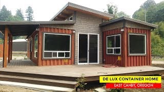 De Lux Shipping Container Tiny House by Relevant Buildings  Oregon USA [upl. by Retrac]