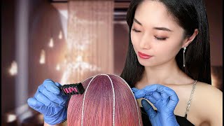 ASMR Sleep Inducing Kpop Hair Dye amp Styling [upl. by Caleb]