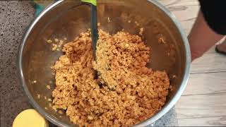 How to make peanut butter rice crispy treats [upl. by Kreit]