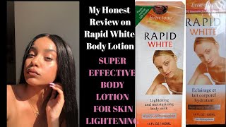 RAPID WHITE LOTIONBEST LIGHTENING AND WHITENING LOTION REVIEW [upl. by Verge]