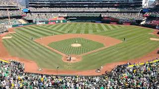 Final As quotFirst Pitchquot at Oakland Coliseum [upl. by Adnohser221]