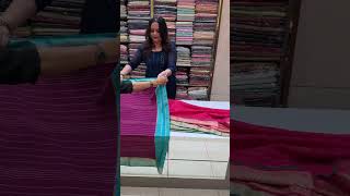 Semi Banarasi sarees collections for booking visits [upl. by Elrebma]