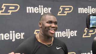 Daniel Johnson speaks after Purdue Pro Day [upl. by Keary]