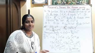 Parsevals theorem for Fourier series [upl. by Lain]