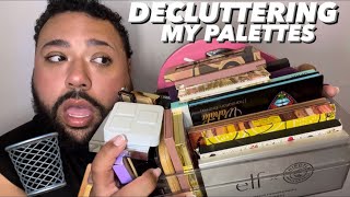 Decluttering My Eyeshadow Palettes [upl. by Elatnahc465]