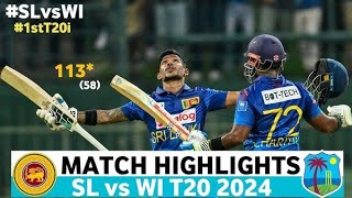 Srilanka vs West Indies Full Match HighlightsSl vs Wi T20 Highlights cricketslvswi realcricket24 [upl. by Sandye]