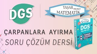 DGS Çarpanlara Ayırma Soru Çözüm Dersi DGS Çıkmış Sorular [upl. by Radie280]