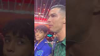 Cristiano Junior hizo llorar a Ronaldo por un Bugatti 🥺💔 [upl. by Atil457]